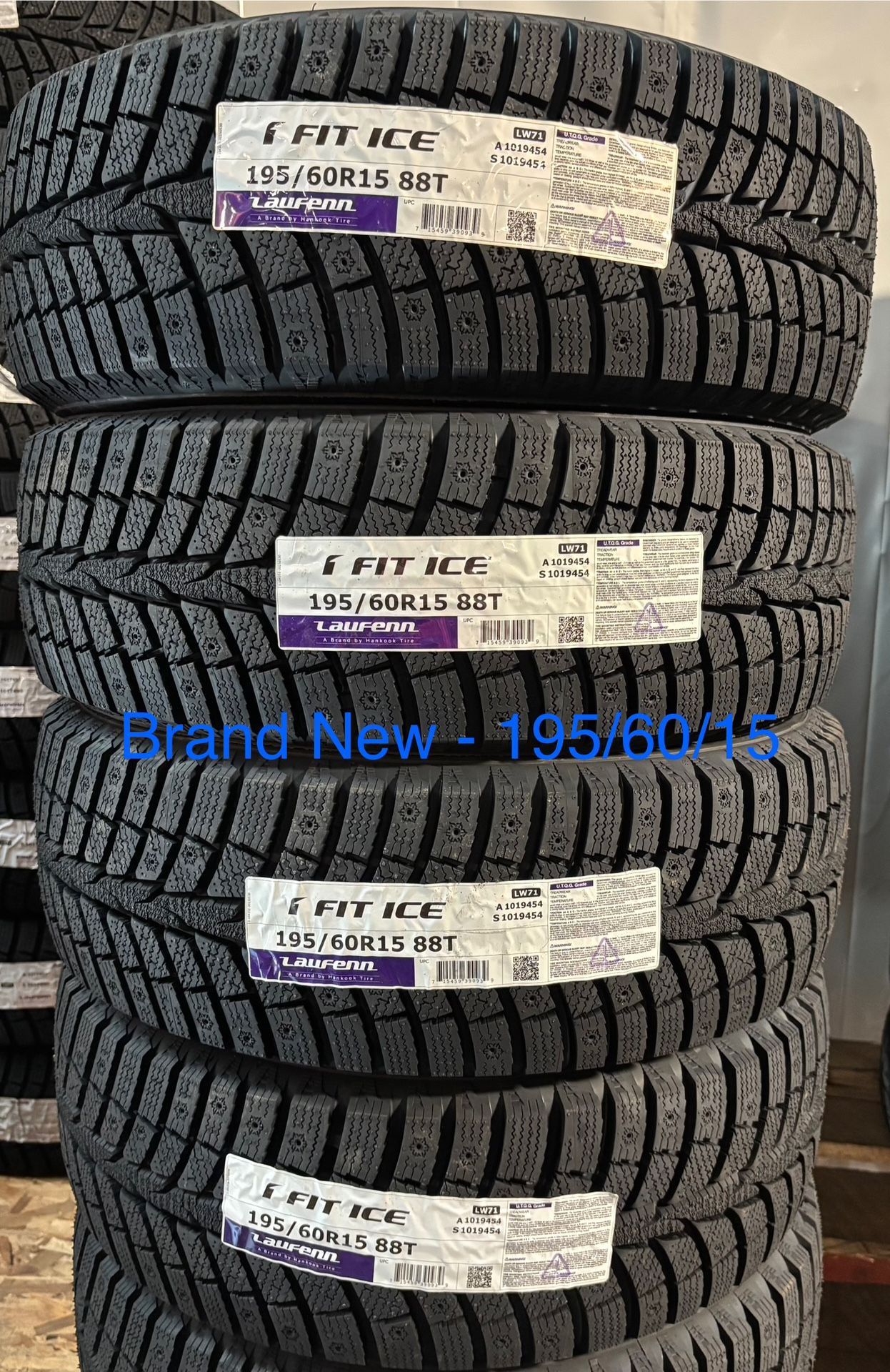 (4) - 195/60/15 Laufenn I Fit Ice Snow Tires