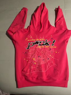 Sp5der Pink Hoodie Nevermind the Spider