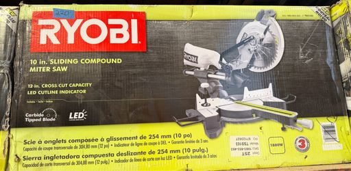 Ryobi 10-Inch Sliding Compound Miter Saw