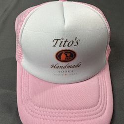 Tito’s Funny Unisex Pink Trucker Hat