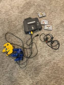 Original Nintendo 64 w/games+controllers