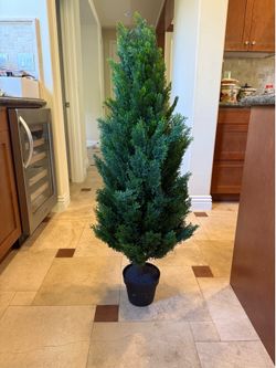 48” Artificial Cypress Tree / Faux Cedar Plant 🌲