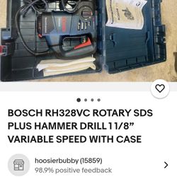 Bosch BOScH 328VC ROTARY SDS PLUS HAMMER DRILL