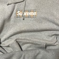 Supreme Burberry Hoodie Medium 