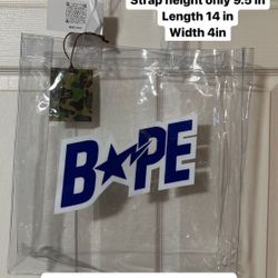 Bape Plastic Tote Bag Clear
