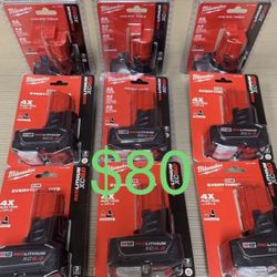 Milwaukee New Battery 6ah M12 $80 Each One 