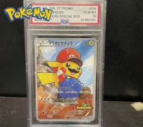 Mario Pikachu Japanese XY Promo #294 PSA 10