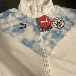 Manchester City white/Blue jacket 