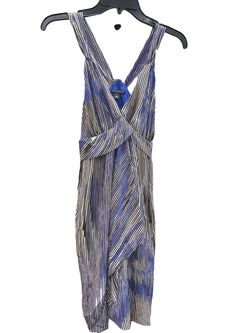 Banana Republic Silk Striped Halter Dress Size 0