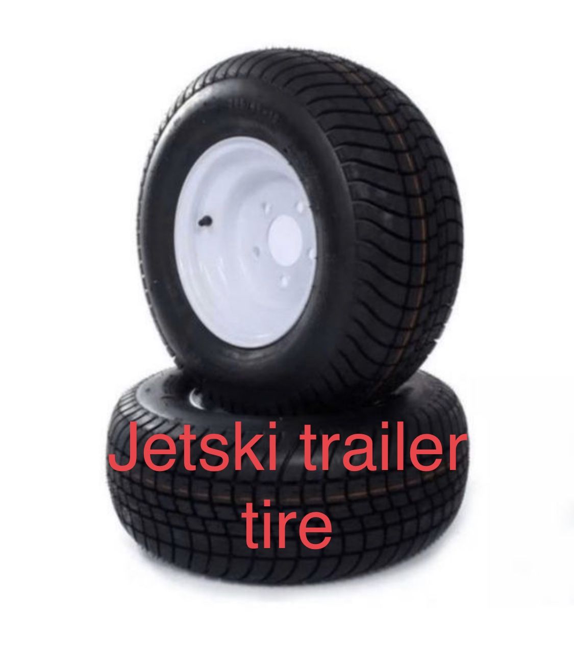 Jetski trailer tires and rims fits boat trailers
