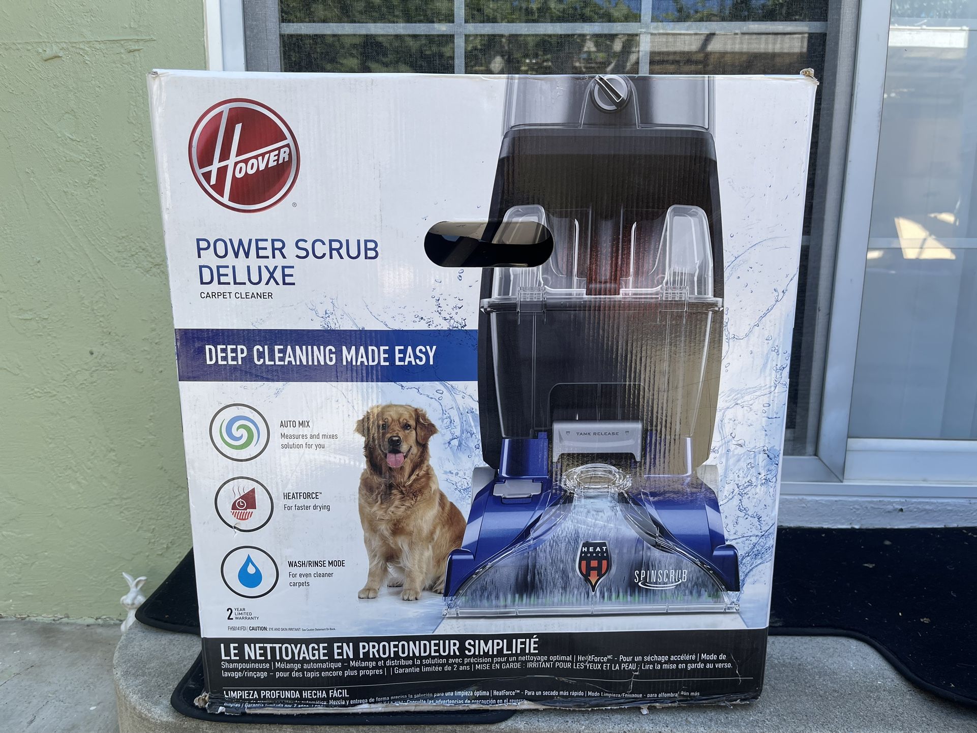 Hoover Power Scrub Deluxe Carpet Cleaner Machine and Upright Shampooer - FH50141