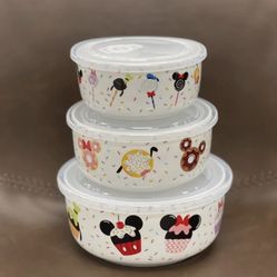 Disney Mickey Mouse food storage containers set of 3