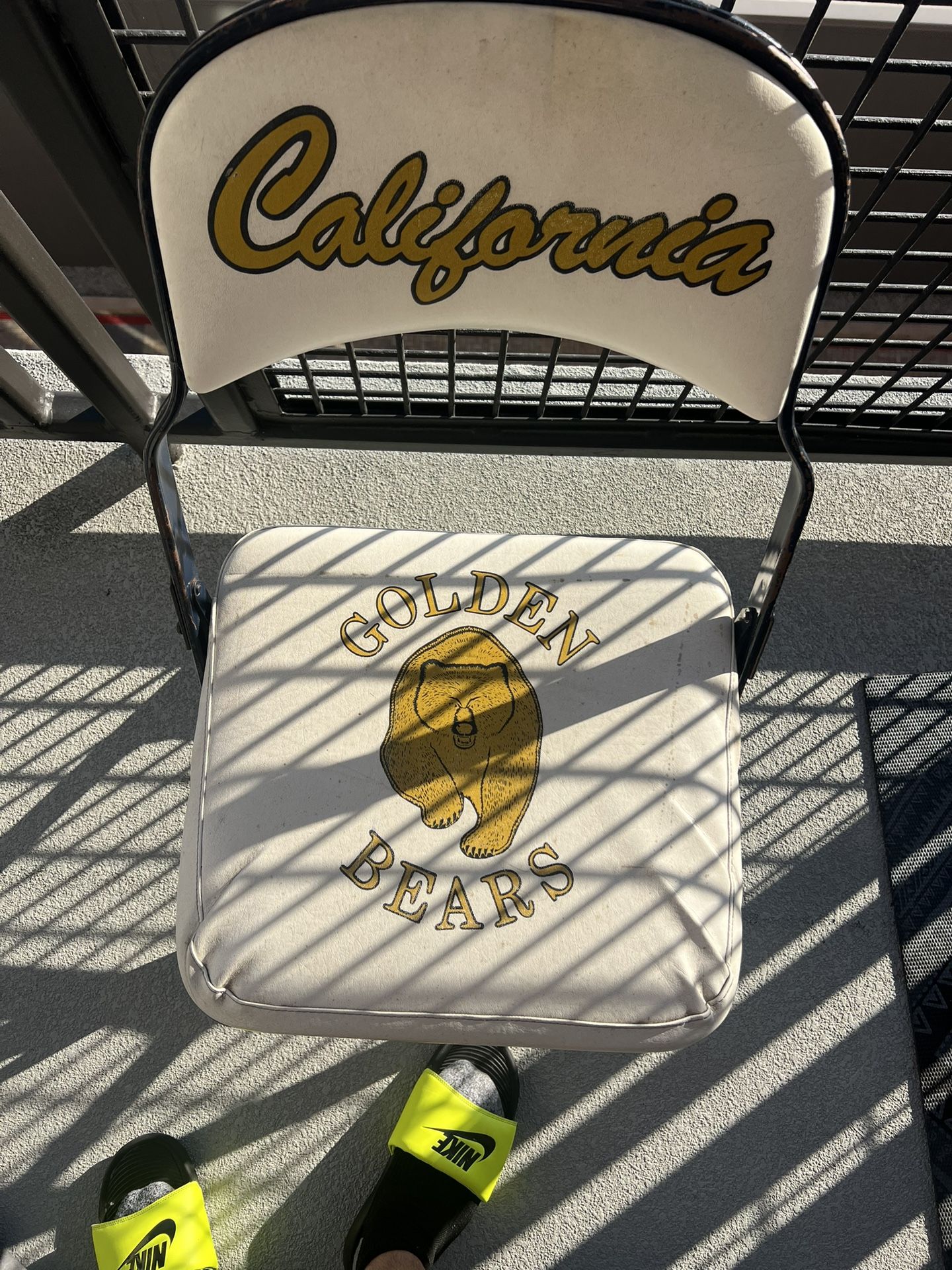 Vintage University Of California Berkeley Stadium Sideline Chair