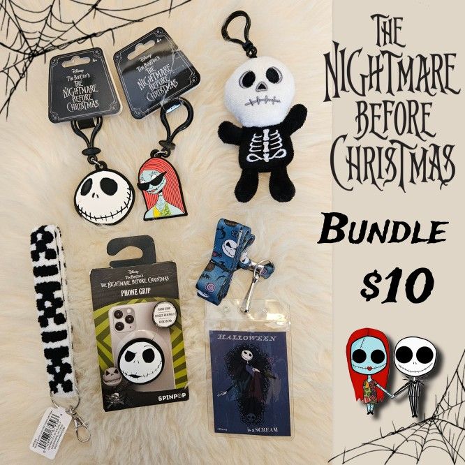 THE NIGHTMARE BEFORE CHRISTMAS Jack Skellington and Sally Bundle 💀🎃✨️