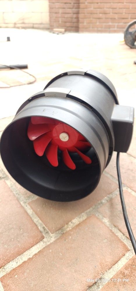 8 Inch Inline Duct Fan with Variable Speed Controller for Ventilation Exhaust