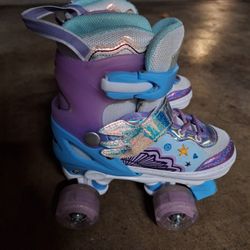 Girls Mermaid Adjustable Skates