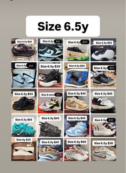 Nikes and Jordan’s cheap size 6.5y