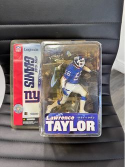 NIB McFarlane NFL Legends Series 1 Lawrence Taylor Giants Blue Jersey  NEW!