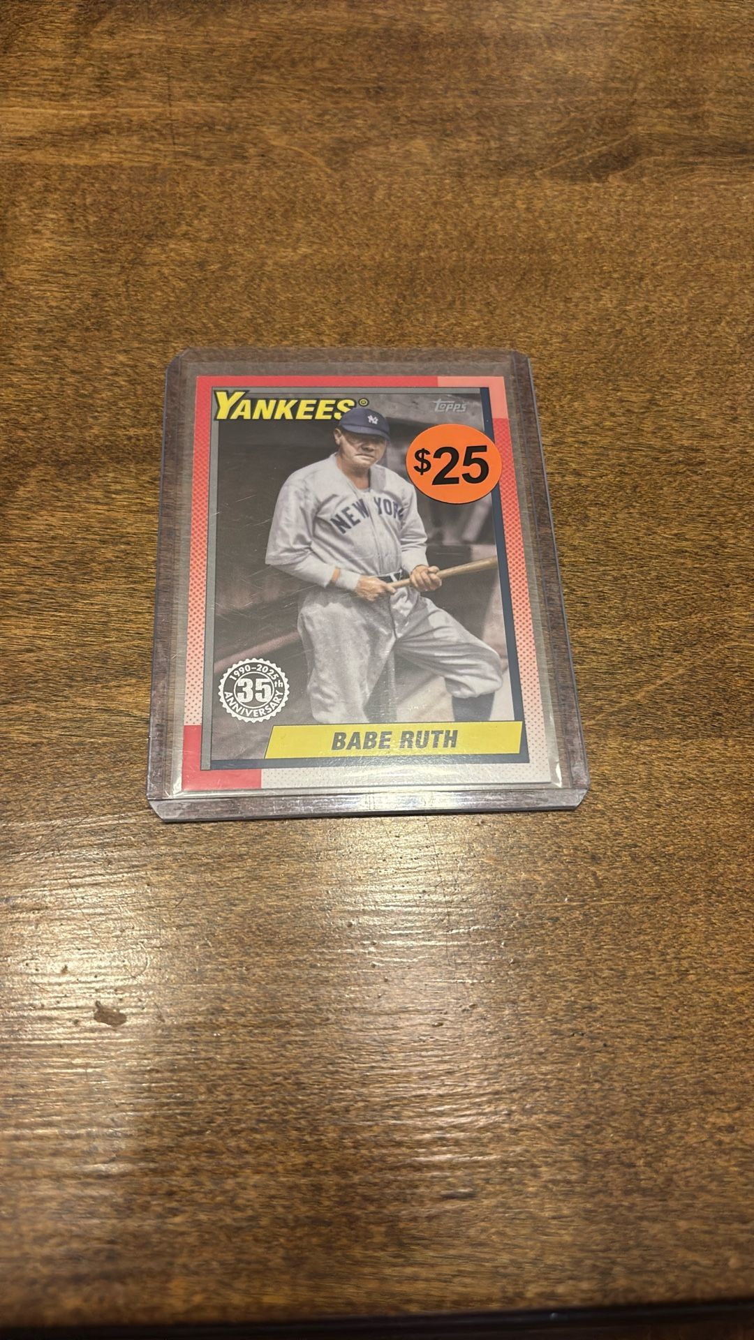 New York Yankees Babe Ruth Topps 35th Anniversary 2025