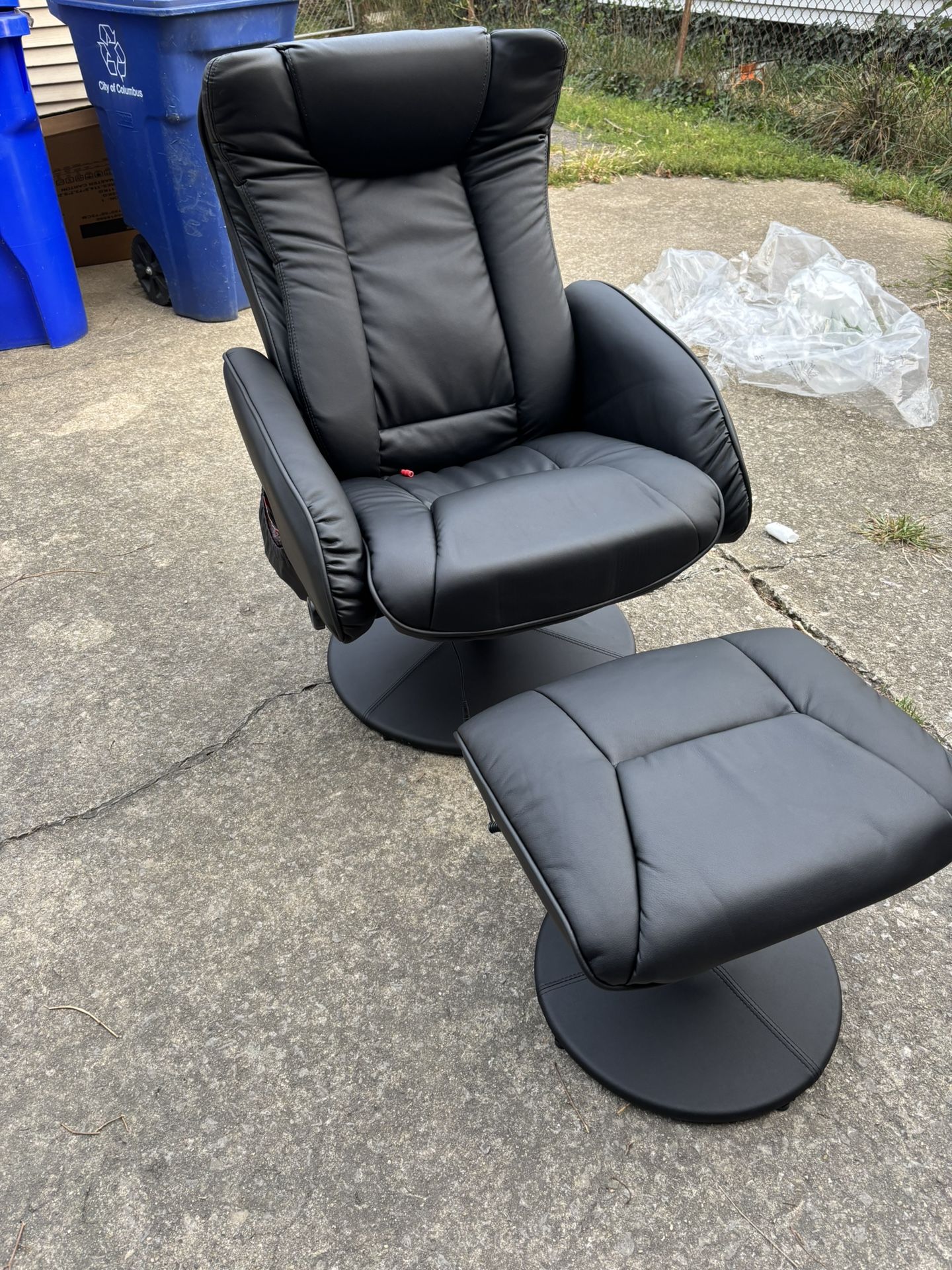 Massage Chair With Ottoman 