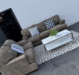 Sofa and loveseat