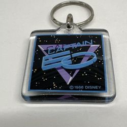 1986 Captain EO Disney Theme Parks 3D Science Fiction Short Film Movie Keychain