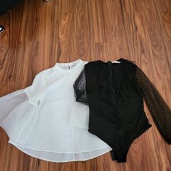 Blouses Bodysuit 2 Pieces Size Medium
