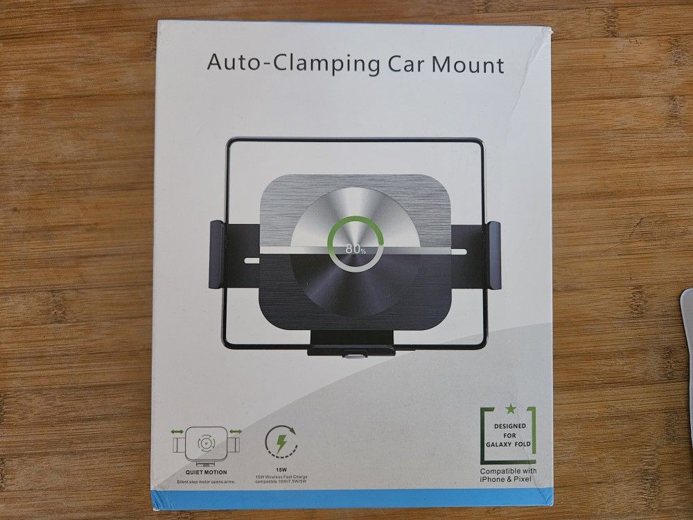 Wireless Car Charger for Samsung Z Fold 6/5/4/3/2 and iPhone 16/15/14.