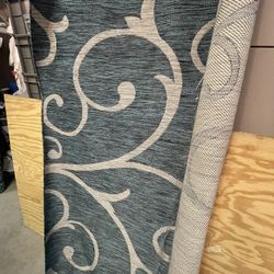 Outdoor / Patio Rug - 6’ X 9’ - Teal Color - New