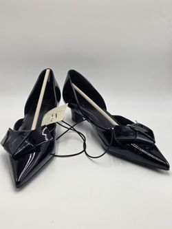Worthington Black Patent Pointed-Toe Heels