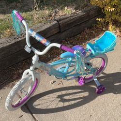 16in Frozen Bike With Training Wheels 