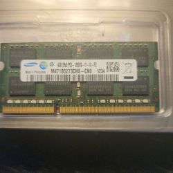Samsung 4GB DDR3 2RX8 Memory for Laptops