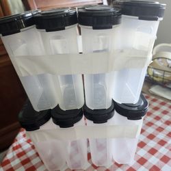 8 Tupperware Large Spice Shakes 