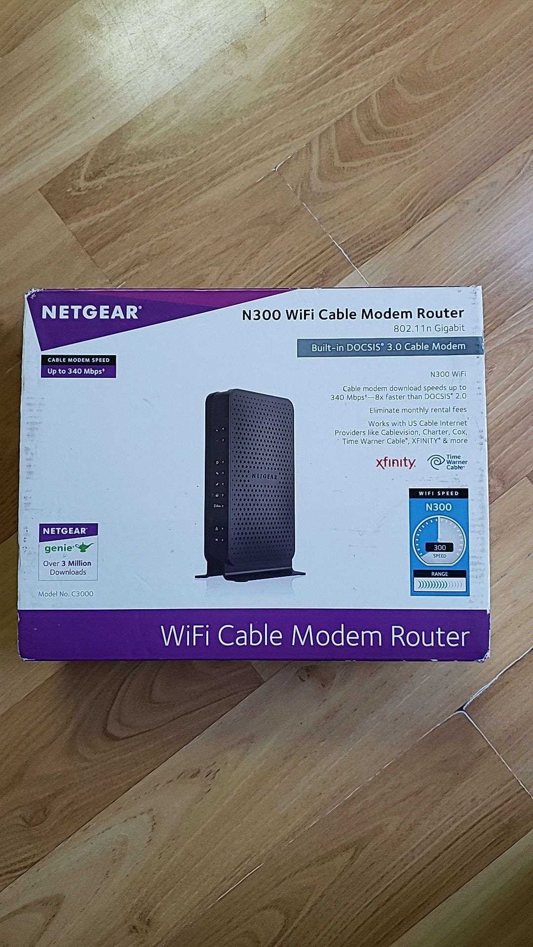 Netgear N300 (Model C3000-100NAS) Cable Modem Router