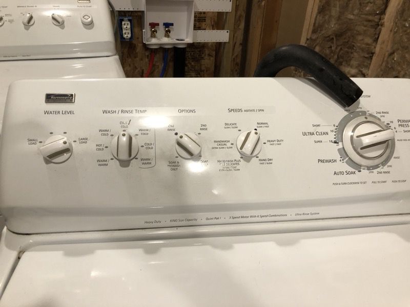 Washer and Dryer Kenmore Elite really good condition.. $300 for both... remodeling need to buy different ones don’t fit anymore..