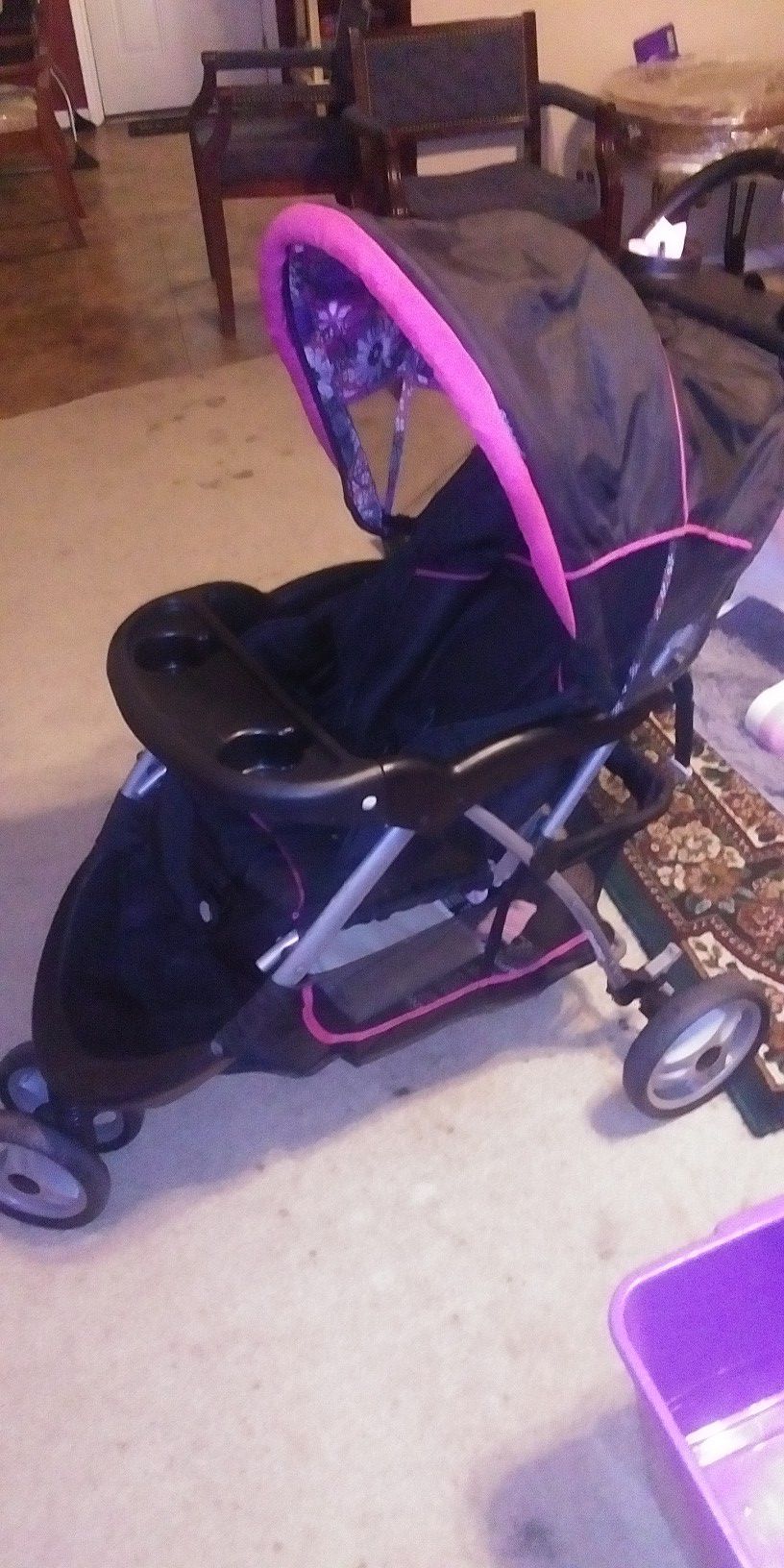 Stroller and the car seat