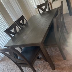 Gray Kitchen Table 