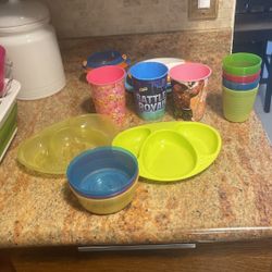 Kids Cups And Plates 