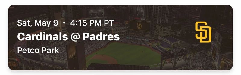 Padres vs Cardinals 5/9