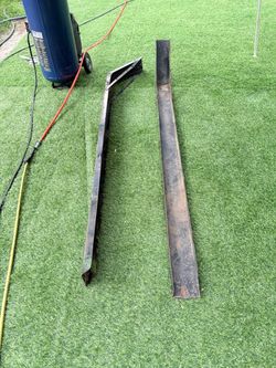 Motorcycle trailer carrier rails