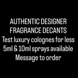 Authentic Designer Fragrance Decants – 5ml & 10ml