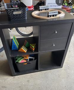 IKEA Kallax 4-Cube Shelving Unit with Drawers