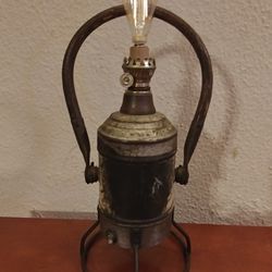 One-of-a-kind Vintage Antique Railroad Star Headlight Lantern Handmade Steampunk Art Lamp/Light.