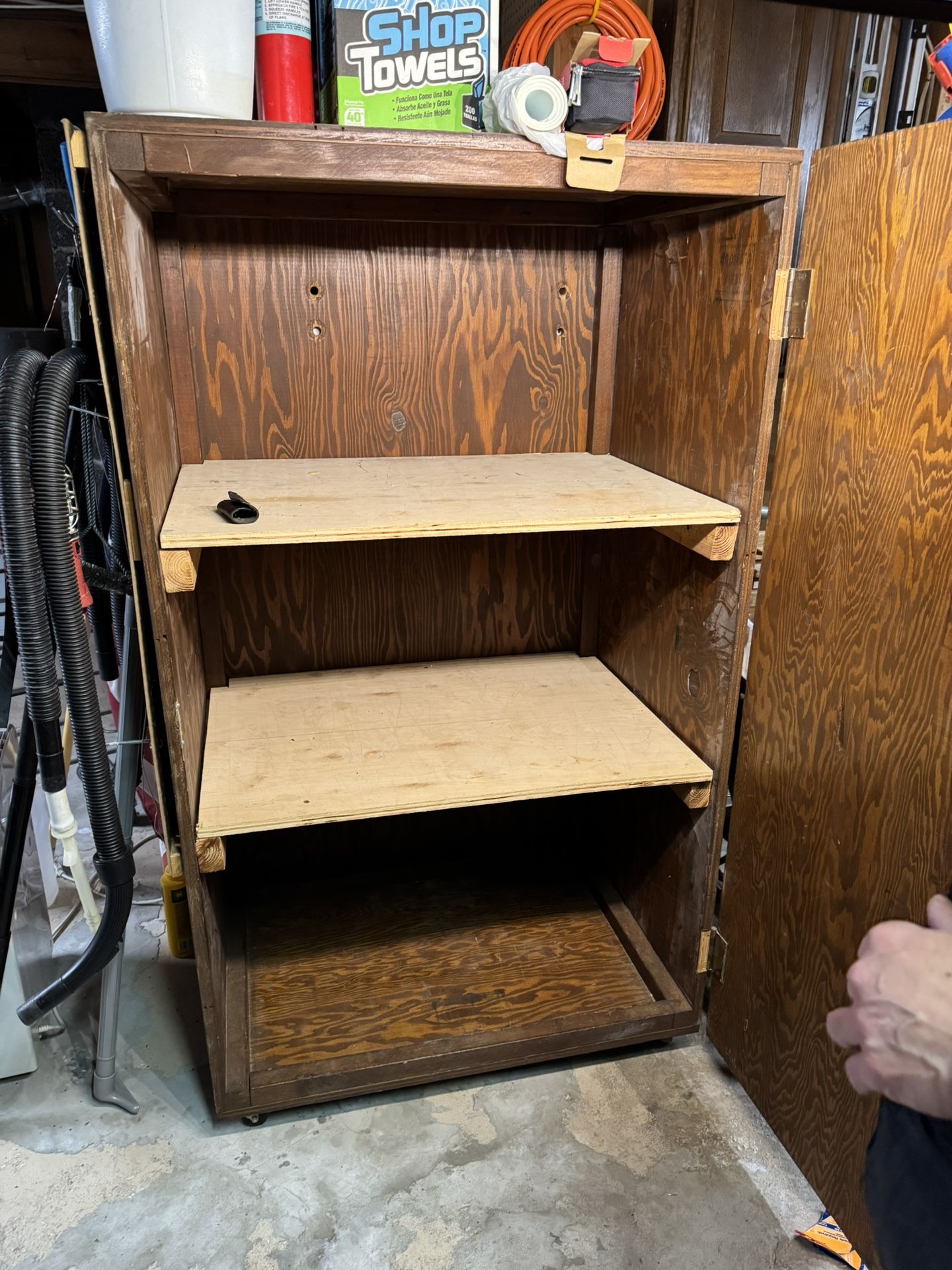 Wood Cabinet On Wheels