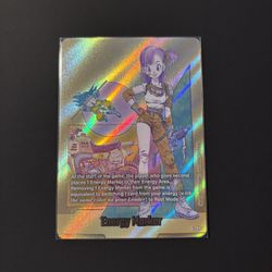 Dragon Ball Bulma Energy Marker E-73 Gold Card 