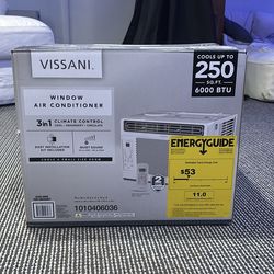 NEW IN BOX Vissani 6,000 BTU Window AC - Factory Sealed