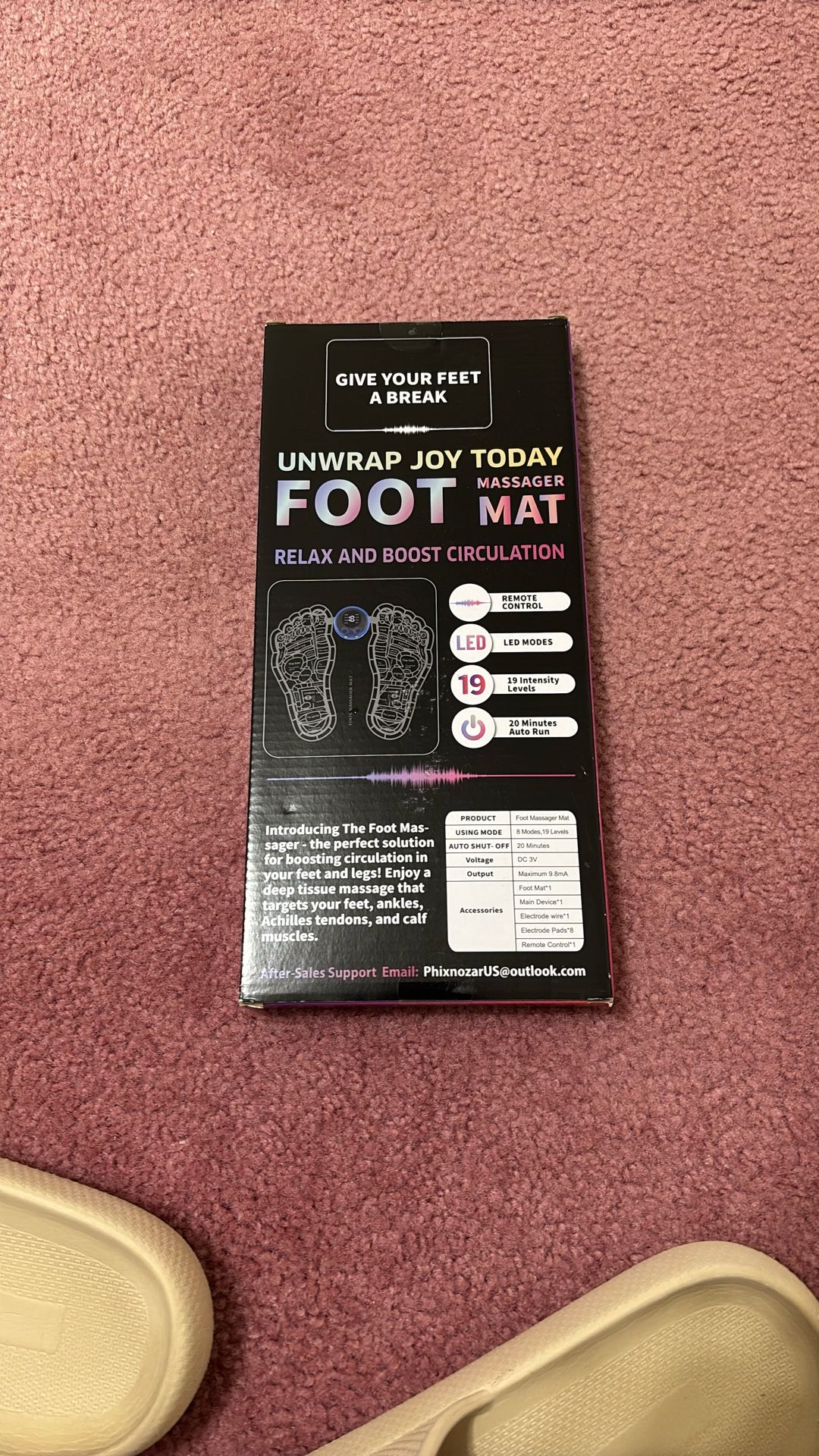 Unwrap Joy Today Foot Massager Mat
