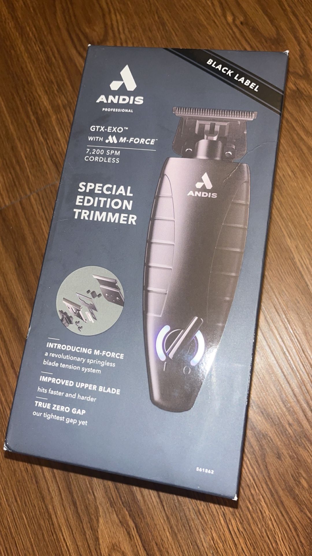 ANDIS GTX-EXO With M-Force - Special Edition Trimmer - BLACK LABEL (USED ONCE)