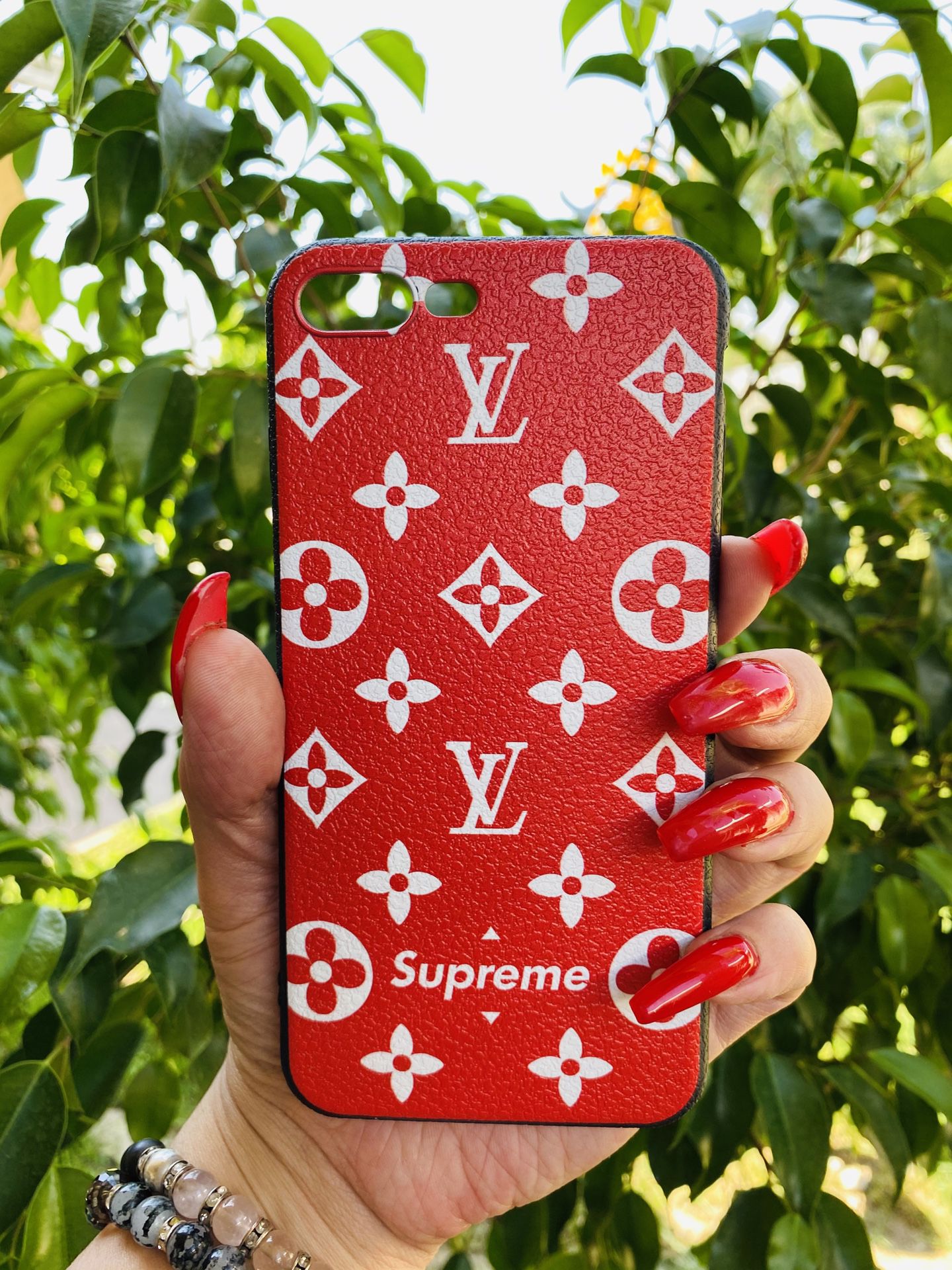 Brand new cool iphone 7+ or 8+ PLUS case cover rubber red girls guys mens womens skate skateboard swag brands hype hypebeast fundas