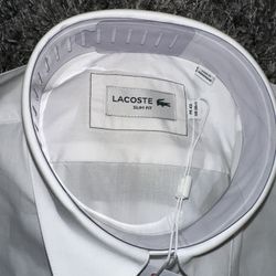 Brand New Lacoste Dress Shirt (Slim Fit) Size 42 - 16 1/2